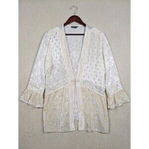 Channa Burnout Velvet Kimono Cardigan - 1X
